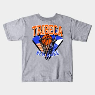 Tribeca New York Basketball Throwback Kids T-Shirt